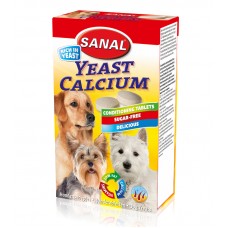 Sanal Yeast Calcium - витаминизированные лакомства для собак (дрожжи и кальций), 100 табл. (арт. ВЕТ SD22000)