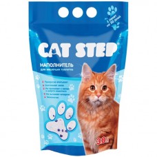 Cat Step Наполнитель для кошачьих туалетов силикагелевый впитывающий (3.8 л., 7.6 л.)