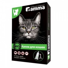Gamma Капли БИО для кошек от внешних паразитов, 1 пипетка по 1 мл. (арт. 22302001)
