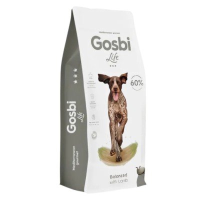 Gosbi Life Dog Balanced Lamb Maxi&Medium - сухой корм для взрослых собак, средних и крупных пород, ягненок