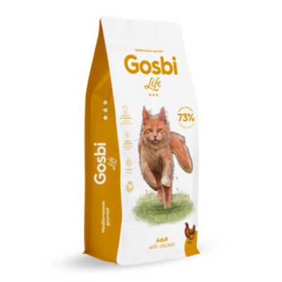 Gosbi Life Cat Adult Chicken - сухой корм для взрослых кошек с чувствительным пищеварением, с курицей