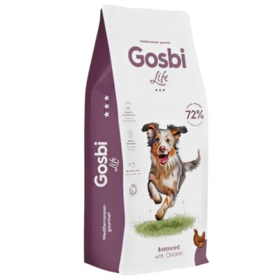 Gosbi Life Dog Balanced Chicken Maxi&Medium - сухой корм для взрослых собак, средних и крупных пород, с курицей