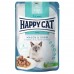 Happy Cat Adult Sensitive Magen & Darm - влажный корм для кошек, мясные кусочки в соусе для чувствительного пищеварения, 85 г