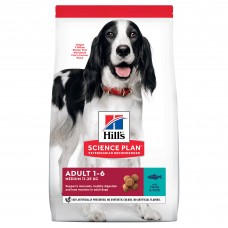 Hill's Science Plan - сухой корм для взрослых собак средних пород для поддержания иммунитета, с тунцом и рисом 
