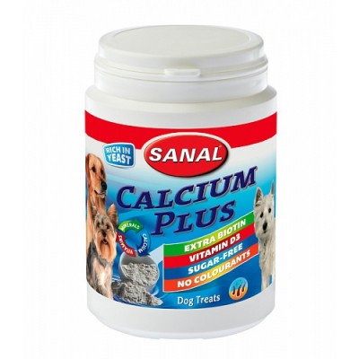 Sanal Calcium Plus - мультивитаминная добавка для собак, кальций-плюс, банка 200 г (арт. ВЕТ SD2006)