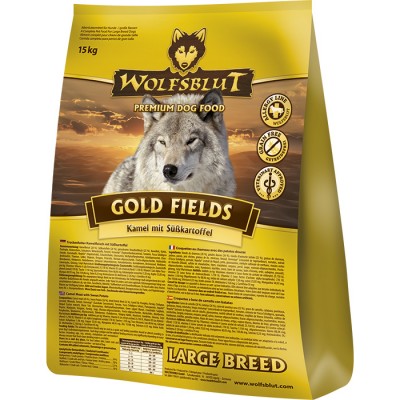 Wolfsblut Gold Fields Large breed (Золотое поле) 24/10 - сухой корм для собак крупных пород, мясо верблюда и страуса