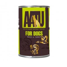 AATU беззерновые консервы для взрослых собак уткой и индейкой, DUCK & TURKEY, 400 г