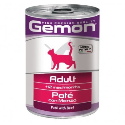 Gemon Cat Adult Pate Beef - паштет для кошек (говядина) 400 г