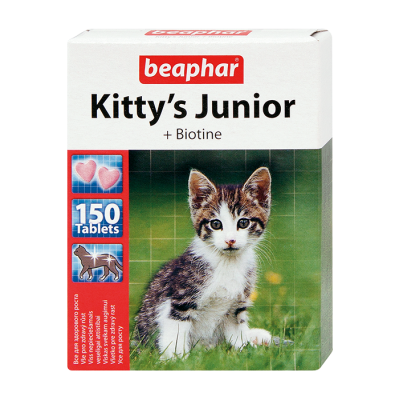 Beaphar Kitty's Junior - Кормовая добавка для развития костной системы котят от 6 недель (арт. DAI12508)