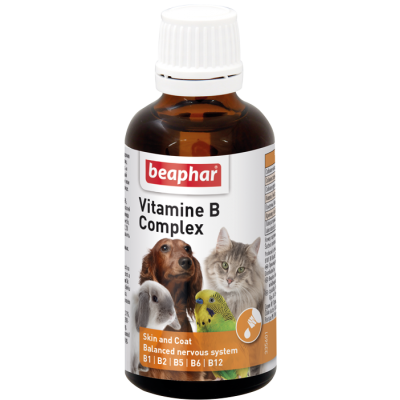 Beaphar Vitaminе B Complex - Препарат для шерсти, нервной системы у кошек, 50 мл (арт. DAI12523)