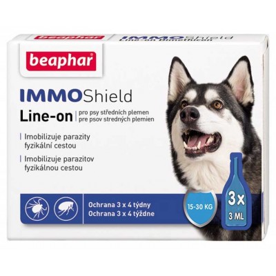 Beaphar IMMO Shield - капли от блох и клещей для собак средних пород 15-30 кг.  (арт. DAI13583)