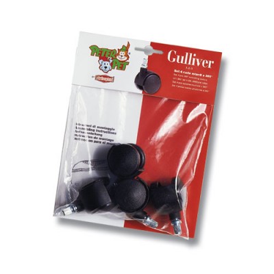 Stefanplast Колеса для переносок для собак, Gulliver и Gulliver Deluxe 1,2,3, Set 4, 360° castors