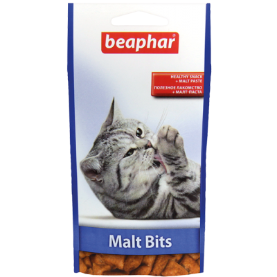 Beaphar Malt-Bits - Подушечки с мальт-пастой для кошек с курицей (арт. DAI12622, DAI13247)
