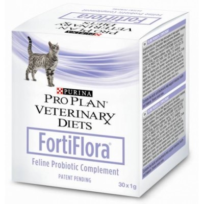 Purina Veterinary Diets FORTIFLORA Feline - пищевая пробиотическая добавка для кошек всех возрастов для восстановление микрофлоры кишечника 1 гр. (30 пак.)