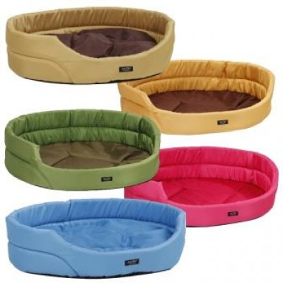 Лежак для собак овальной формы с подушкой Exclusive M 57x49x16 cm, разные цвета