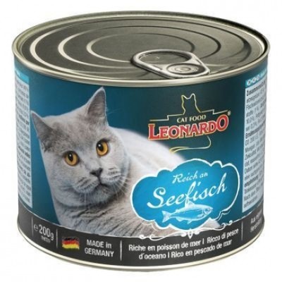 Leonardo Ocean Fish - консервы для котов с океанической рыбой (6шт. х 200гр.)
