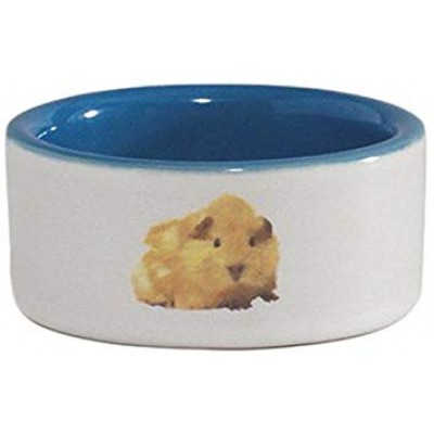 Миска для хомяка керамическая с изображением хомяка, голубая, 0,12л*8,5см (арт. ВЕТ801630) Beeztees