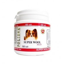 Полидекс 150 Супер Вул Плюс - витамины для улучшения состояния шерсти и кожи собак (арт. ВЕТ 5943)