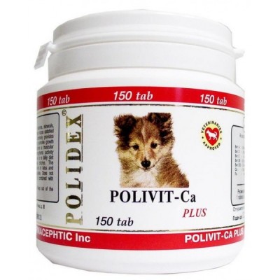 Полидекс 150 Поливит-Кальций плюс - витамины для улучшения кальций-фосфорного обмена (арт ВЕТ 5950)
