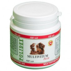 Полидекс 150 Мультивитум Плюс - общеукрепляющий поливитаминный комплекс для собак (арт ВЕТ 5981)