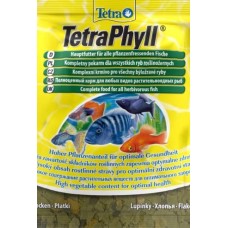 Tetra Phyll Полноценный корм для рыб в виде хлопьев с растительными ингредиентами, 12 г*25 шт (арт. DAI710244/134430)