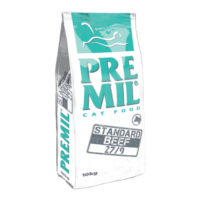 Premil Premium Standard Beef - полнорационный корм для кошек любого возраста с говядиной