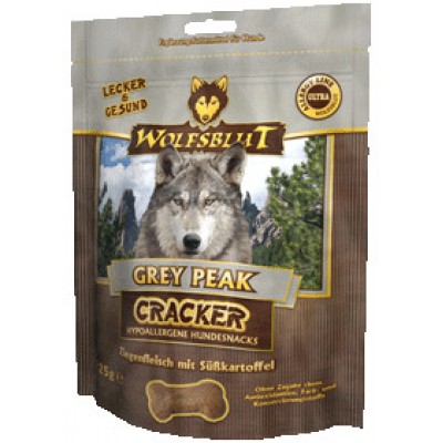 Wolfsblut Grey Peak (Седая вершина) Крекер для собак  (мясо козы, конина, батат) 225 гр.
