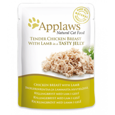 Applaws Chicken & Lamb - паучи для кошек Кусочки курицы и ягненка в желе, 70 г