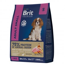 Brit Premium Adult Small  - корм с курицей для взрослых собак мелких пород (1-10 кг)