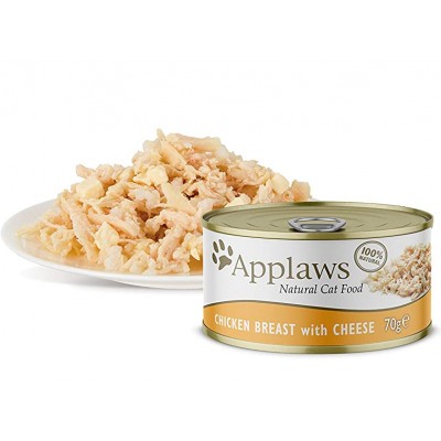 Applaws Chicken & Cheese - консервы для кошек Курица с сыром в бульоне, 70 г