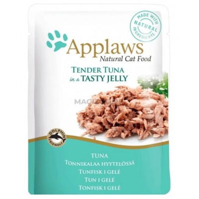 Applaws Tender Tuna - паучи для кошек Кусочки тунца в желе