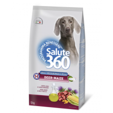 Salute 360 Adult Medium & Maxi Deer & Maize - сухой корм для взрослых собак средних и крупных пород, с олениной и кукурузой