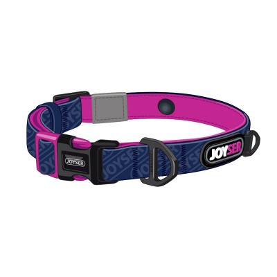 Joyser ошейник для собак  Walk Base Collar S, синий с розовым (арт. 8005J)