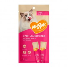 Мнямс Крем-лакомство для кошек, с тунцом Кацуо, 15 г*4 шт (арт. 703805)