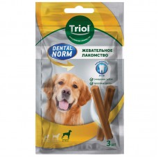 Triol Dental Norm Maxi Dog Лакомство для собак крупных пород, жевательные палочки 120г (1 уп. 3шт) (арт. 10161004)