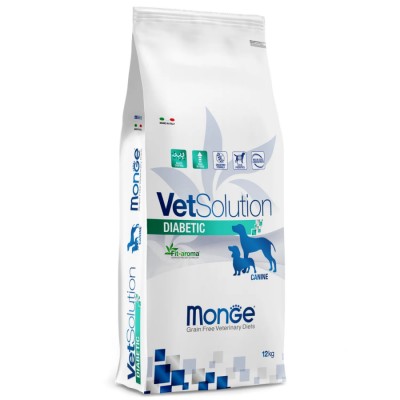 Monge VetSolution Dog Diabetic - беззерновой лечебный сухой корм для собак, при сахарном диабете