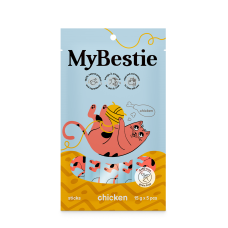 MyBestie Крем-Лакомство для кошек, с курицей, 5шт*15г