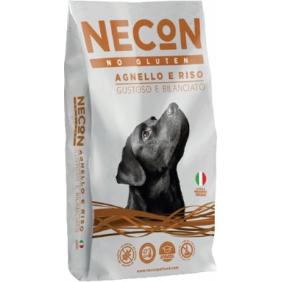 Necon Dog Adult All Breed No Gluten Lamb Rice - безглютеновый корм для взрослых собак всех пород, с ягненком и рисом