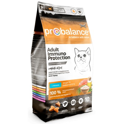 ProBalance Cat Adult Immuno Protection Salmon - сухой корм для взрослых кошек (лосось)