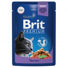 Brit Premium Cod Fish - влажный корм для взрослых кошек Треска, 85 г (арт. 5048847)