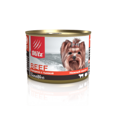 Blitz Sensitive Small Breed Beef & Pumpkin - влажный корм для взрослых собак мелких пород, говядина с тыквой, 200 г