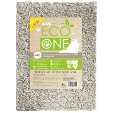 Eco One Тофу Натуральный - соевый комкующийся наполнитель для кошачьего туалета без запаха, 6 л (2,5кг)