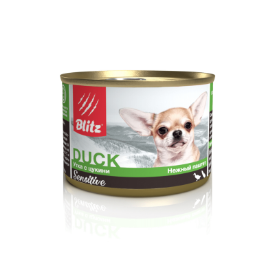 Blitz Sensitive Starter Puppy Turkey & Zucchini - влажный корм для щенков, индейка с цуккини, 200 г