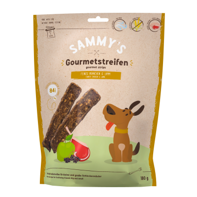 Bosch Sammy's Gourmet - стрипсы с ягненком и курицей для собак, упаковка 0,18 г