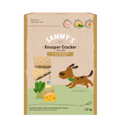 Bosch Sammy's Cracker - лакомство для собак Крекеры со шпинатом и сыром
