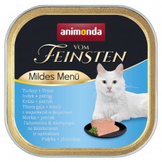 Vom Feinsten Mildes Menu - консервы для кастрированных котов с индейкой с форелью, 100 гр. (арт. 838641)