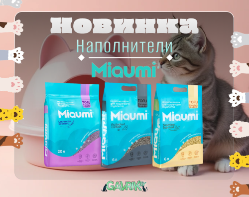 NEW! Новинки наполнителей Miaumi!