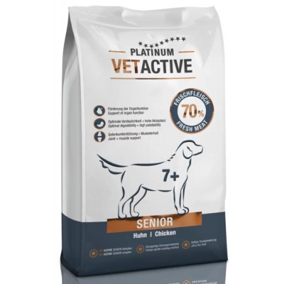 Platinum Vetactive Senior - диетический корм для пожилых собак, с курицей