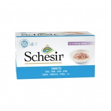 Schesir Cat Tuna Jelly - консервы для взрослых кошек, тунец в желе, мультиупаковка 6штХ50гр. (арт. C100)