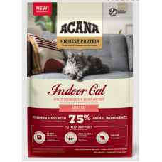 Acana Cat Indoor - беззерновой сухой корм для взрослых кошек, со свежим цыпленком, лососем и форелью